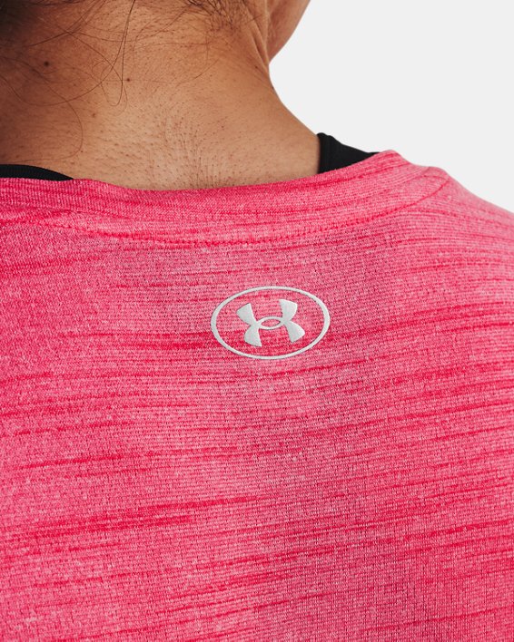 Women's UA Tech™ Tiger Short Sleeve in Pink image number 3